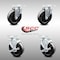 Service Caster 5 Inch SS Hard Rubber Wheel Swivel Top Plate Caster Set with 2 Brakes SCC SCC-SS20S514-HRS-2-TLB-2 - alternate 7